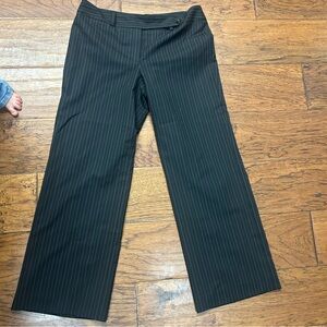 Ann Taylor Factory signature‎ fit Black Pinstripe Trousers